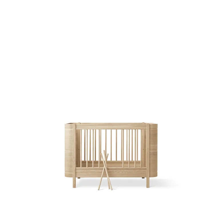 Oliver Furniture, Wood Mini+ Crib excl. Junior Kit - Oak