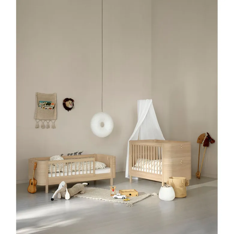 Oliver Furniture, Wood Mini+ Crib excl. Junior Kit - Oak