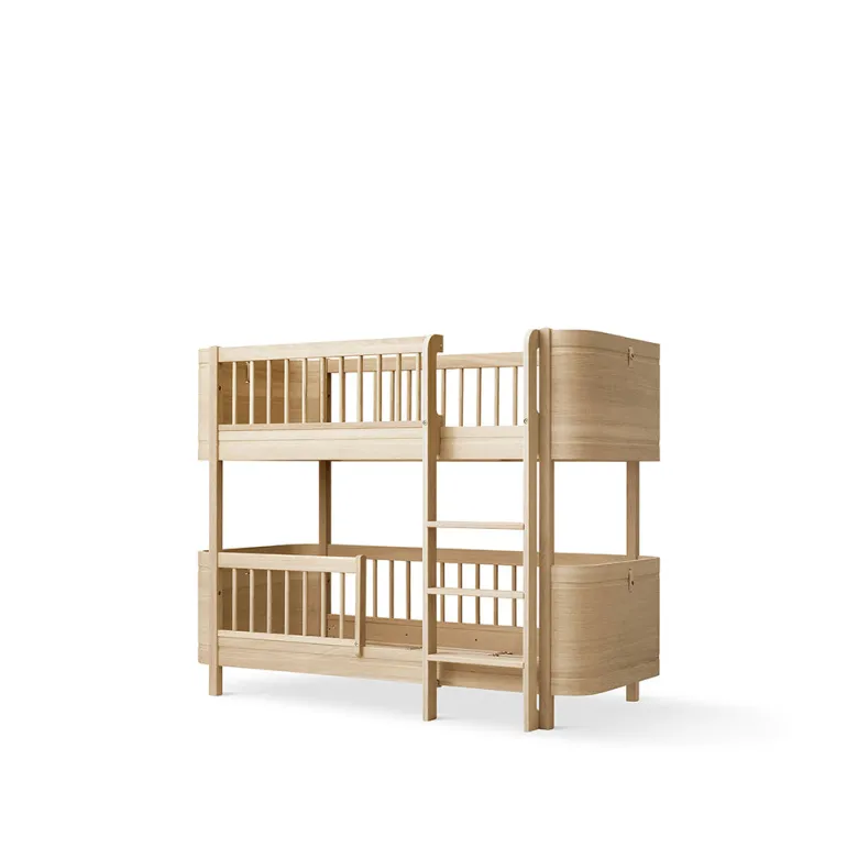 Oliver Furniture, Wood Mini+ Mid-Height Bunk Bed - Oak