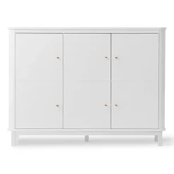 Oliver Furniture Wood multiskab m. 3 døre, hvid