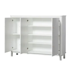 Oliver Furniture Wood multiskab m. 3 døre, hvid