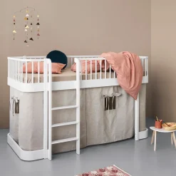 Oliver Furniture, Wood Original, Half-Height Bed - White
