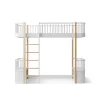 Oliver Furniture, Wood Original High Bed – White/Oak