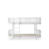 Oliver Furniture, Wood Original Half-High Bunk Bed - White