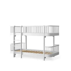 Oliver Furniture, Wood Original Half-High Bunk Bed - White