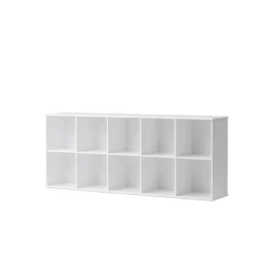 Oliver Furniture Wood reol, 5x2 rum - med eller uden vandret sokkel