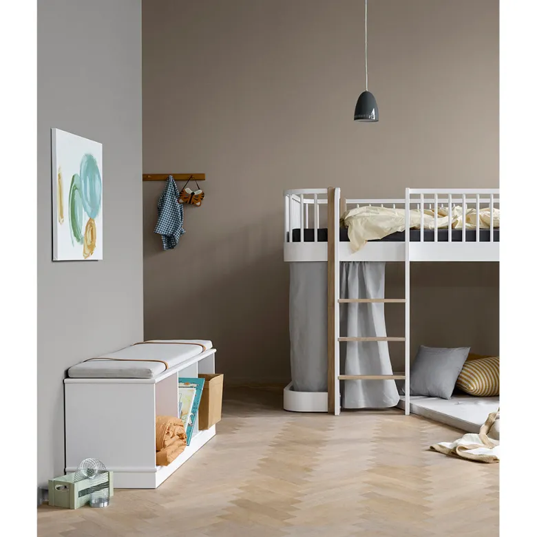Oliver Furniture Wood reol, 3x1 rum - med eller uden vandret sokkel