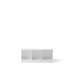 Oliver Furniture Wood reol, 3x1 rum - med eller uden vandret sokkel