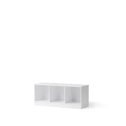 Oliver Furniture Wood reol, 3x1 rum - med eller uden vandret sokkel