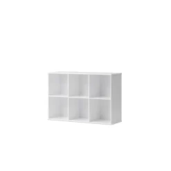 Oliver Furniture Wood reol, 3x2 rum - med eller uden vandret sokkel