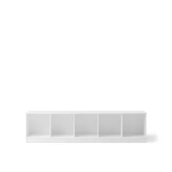 Oliver Furniture Wood reol, 5x1 rum - med eller uden sokkel