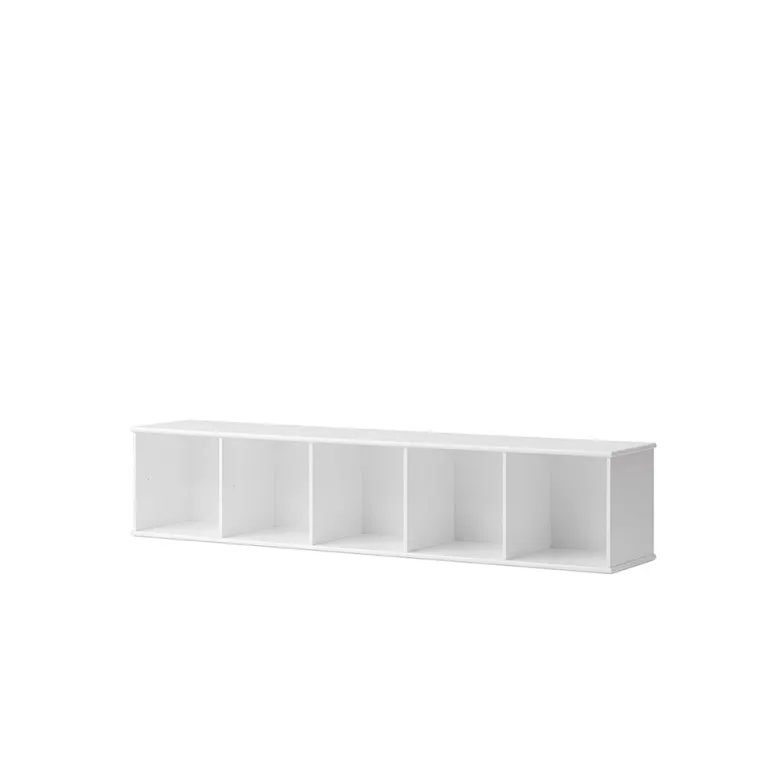 Oliver Furniture Wood reol, 5x1 rum - med eller uden sokkel