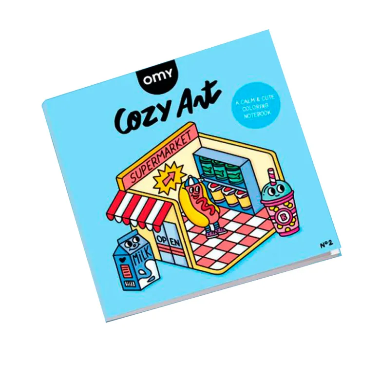 Omy Coloring Book, Cozy Art - Supermarket
