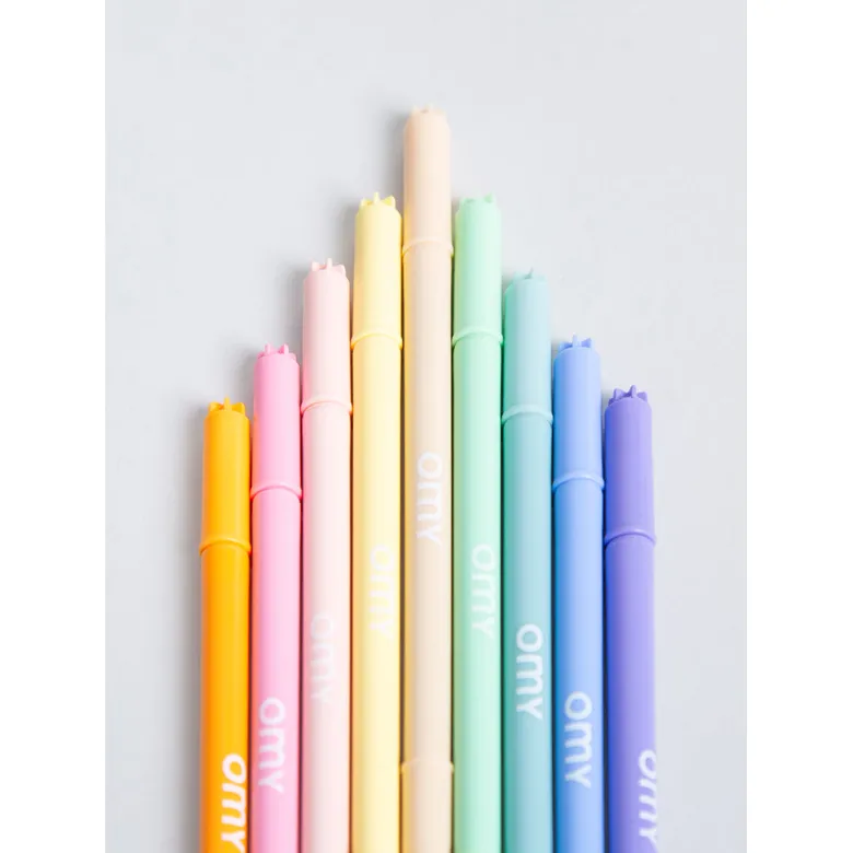 Omy Felt Tip Pens, 9 pcs – Pastel