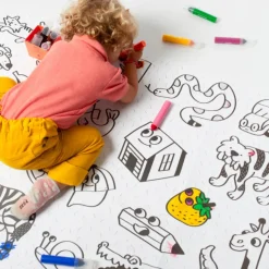 Omy Giant Coloring Poster, My First Art Poster, 100 x 70 cm - From 18 Months