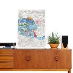 Omy Large Coloring Poster, Ocean