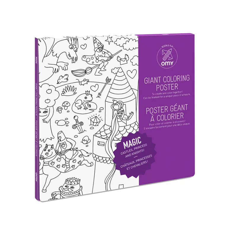 Omy Large Coloring Poster, 70 x 100 cm - Magic