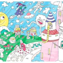 Omy Large Coloring Poster, 70 x 100 cm - Magic