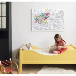 Omy Large Poster for Coloring, 70 x 100 cm - Dinos