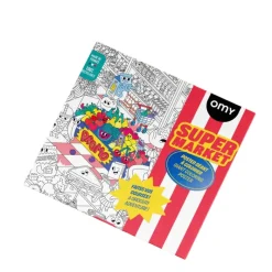 Omy Large Poster for Coloring, Supermarket