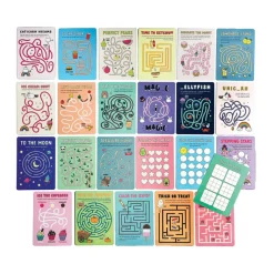 Ooly Activity Book with 24 Activity Cards, Mini Mazes