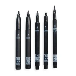Ooly Black Pens Set of 5, The Ink Works Collection