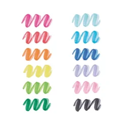 Ooly Brush Markers, Set of 12, Double-Sided - Dual Tone