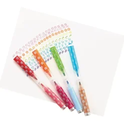 Ooly Brush Markers with Stamps, 18 pcs, Stampables