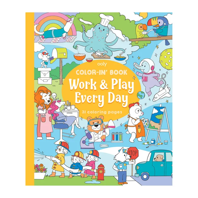 Ooly Coloring Book – Work and Play