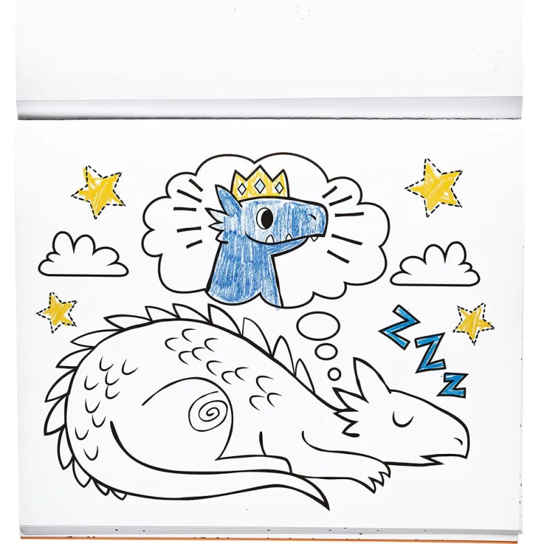 Ooly Coloring Book, Knights & Dragons