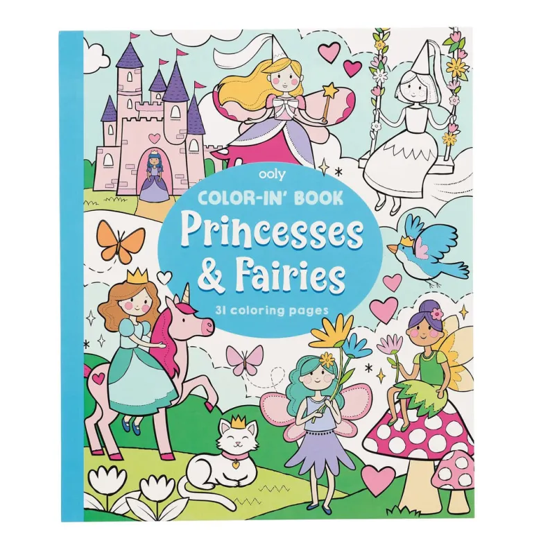 Ooly Coloring Book, Princesses and Fairies