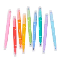 Ooly Confetti Stamp Markers, Double-Ended - Set of 9
