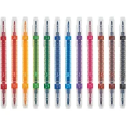 Ooly Duo Calligraphy, 12 Double-Ended Calligraphy Pens