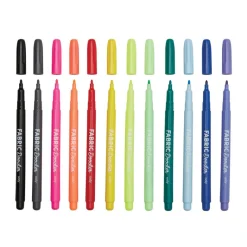 Ooly Fabric Markers 12 pcs, Doodlers