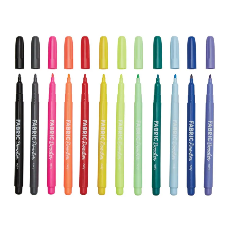 Ooly Fabric Markers 12 pcs, Doodlers