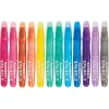 Ooly Gel Colour Crayons, Set of 12 – Rainbow Sparkle Watercolor Metallic