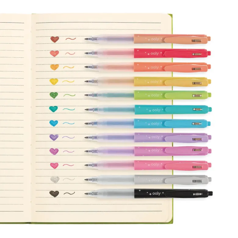 Ooly Gel Pens Set of 12, Oh My Glitter