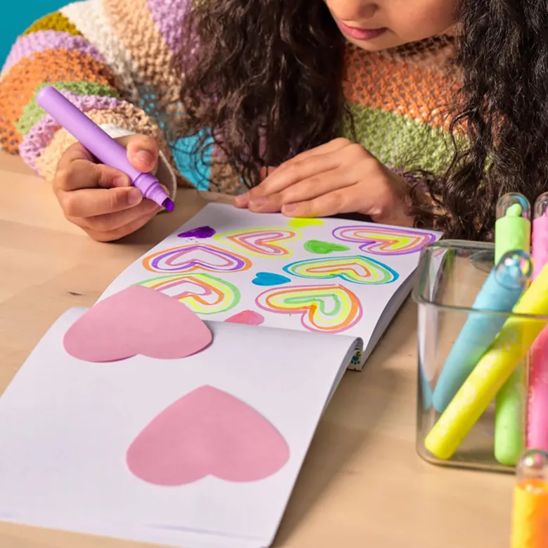 Ooly Highlighters Set of 6, Heart Pops Neon