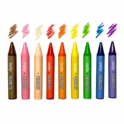 Ooly Jumbo Crayons and Coloring Book, Radiserne