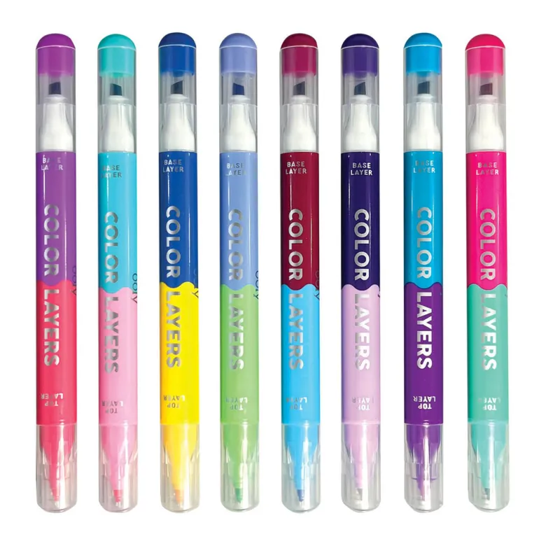 Ooly Marker Set, 8 Pieces, Double-Sided - Layered Creativity