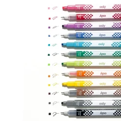 Ooly Marker Set of 12, Double-Sided - Stamp a Square