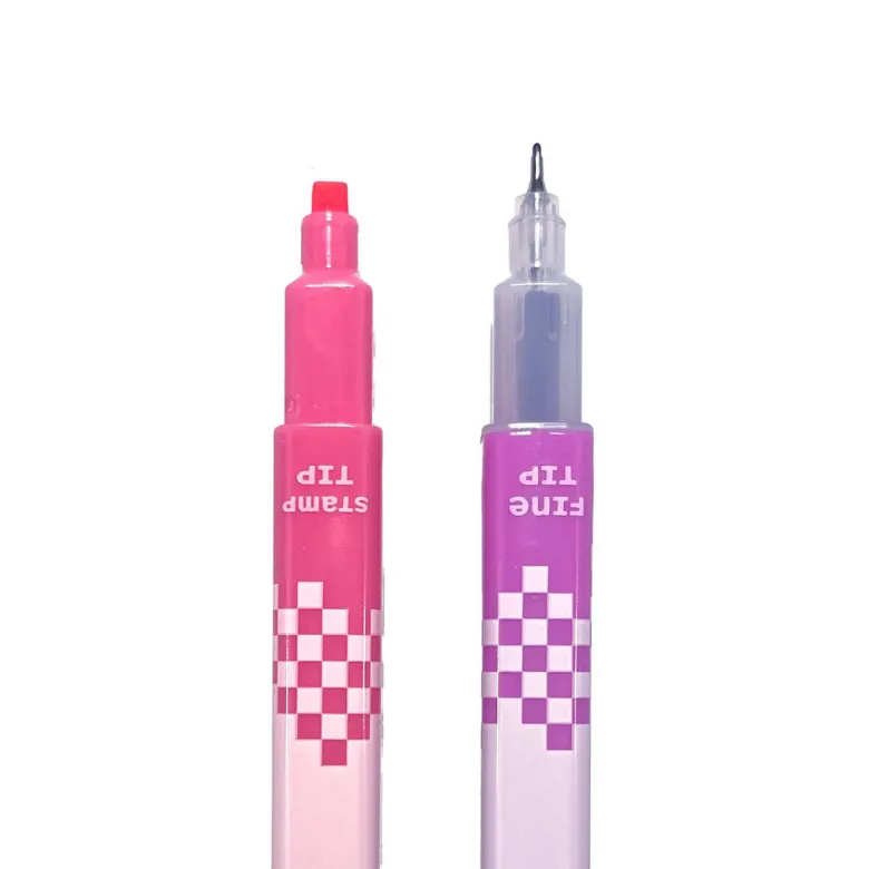 Ooly Marker Set of 12, Double-Sided - Stamp a Square
