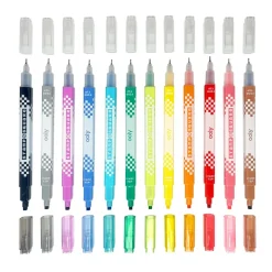 Ooly Marker Set of 12, Double-Sided - Stamp a Square