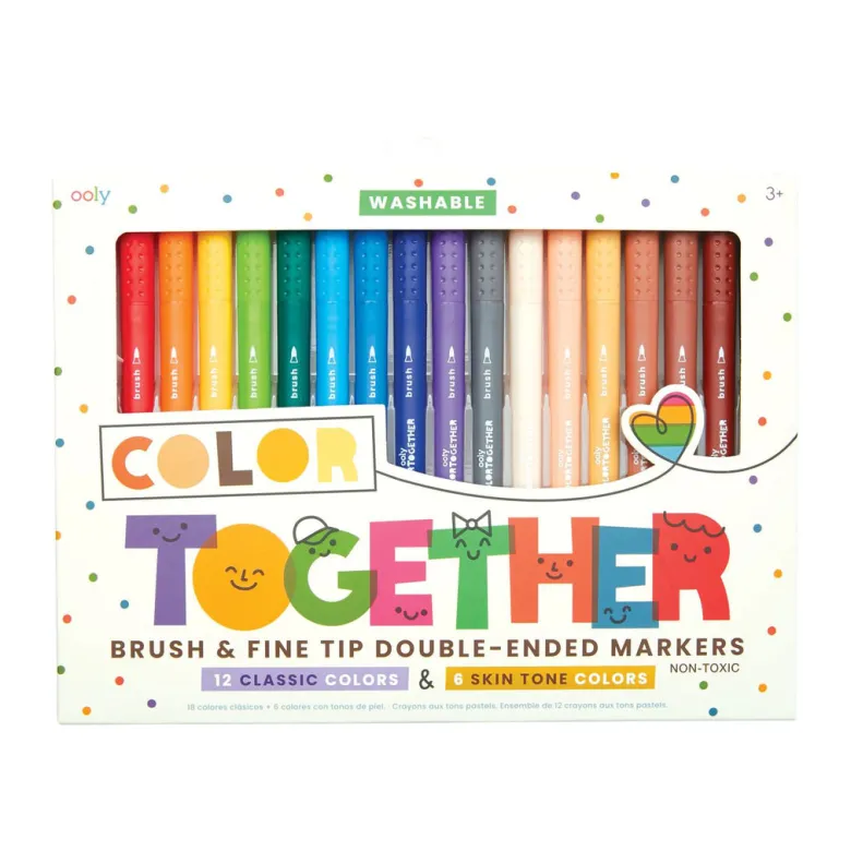 Ooly Markers Set of 18, Double-Sided - Color Together