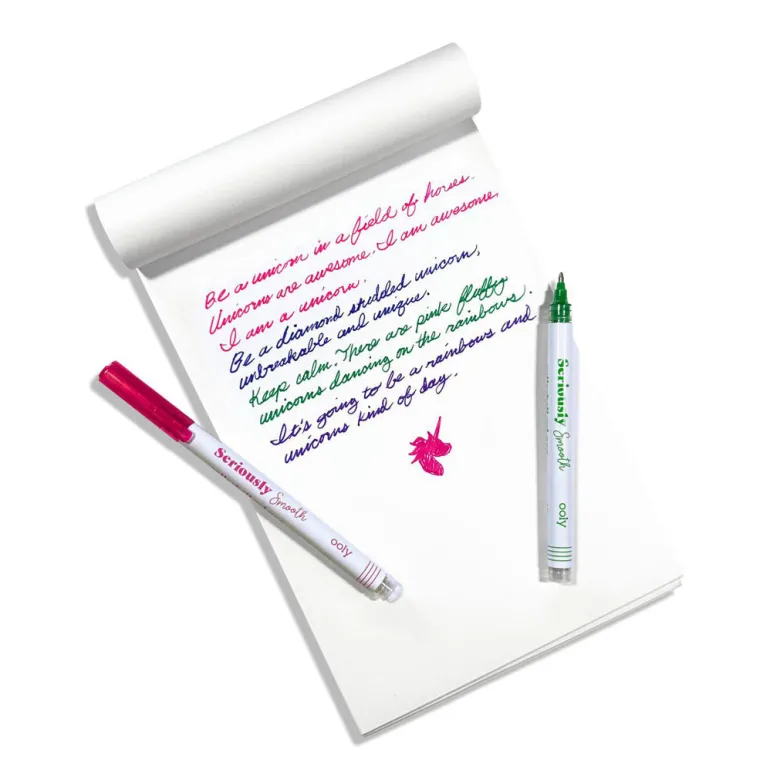 Ooly Rollerball Gel Pen Set of 6, Seriously Smooth Colors