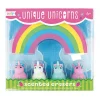 Ooly Scented Erasers, 5-Pack - Unique Unicorns Strawberry