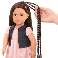 Our Generation dukke, Kaelyn m. hår der vokser - 46 cm