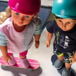 Our Generation dukke, Theodore m/ skateboard - 46 cm