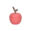OYOY Æble Cup with Lid and Straw, Red