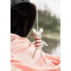 OYOY Stroller Hanging Toy, Musetti Mus - Off White / Melange